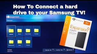 How To  Connect a hard drive to your Samsung TV [upl. by Millham]