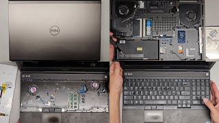 DELL PRECISION M4800 Disassembly RAM SSD Hard Drive Upgrade Battery Keyboard Replacement Repair [upl. by Siravaj786]