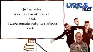 Kapande Lyrics  B2c x Eddy Kenzo Official Lyrics Video [upl. by Korff]