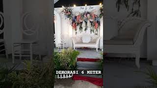 Dekorasi rumahan 6 meter wedding tutorialdekorasipernikahansederhana pelaminanmodern pelaminan [upl. by Noiwtna309]