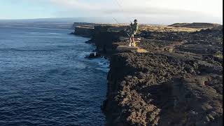 Akule Fishing  South Point Big Island Hawaii [upl. by Kilbride]