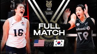 🇺🇸 USA vs 🇰🇷 KOR  Paris 2024 Olympic Qualification Tournament  Full Match  Volleyball [upl. by Matilda]