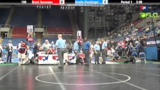 Cadet 100  Grant Sorenson Oklahoma vs Austin Fluckinger Wyoming [upl. by Anisor93]