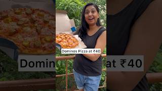 Dominos Pizza only at ₹40 😱😱  Dominos Pizza Hack shorts foodchallenge viral [upl. by Ellezaj]