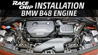 BMW B48 Engine RaceChip Tuning Installation transversely mounted  Mini Cooper  B38  X1 X2 28i [upl. by Rawdin]