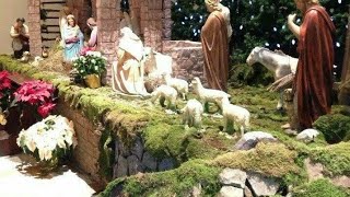 Christmas Crib decoration ideasChurch Crib ideassmall home crib ideas [upl. by Yrad]