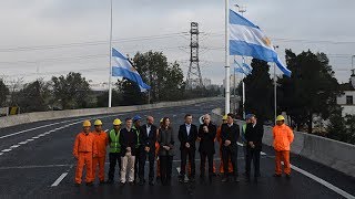 Macri inauguró junto a Rodríguez Larreta y Vidal el viaducto del Puente La Noria [upl. by Wetzell]