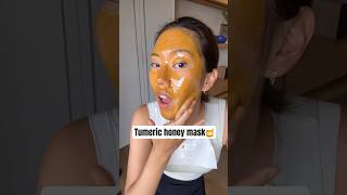 Trying turmeric honey mask turmeric honey naturalskincare naturalremedies holisticwellness [upl. by Katushka]