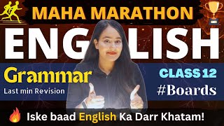 🔥GRAMMAR MARATHON REVISION For Class 12 Boards By shafaquenaaz ​ [upl. by Tamaru]