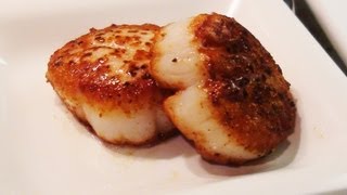 How to Sear Scallops  NoRecipeRequiredcom [upl. by Tess]