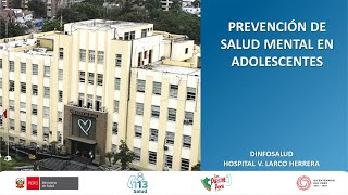 Prevención de Salud mental en Adolescentes [upl. by Uase884]