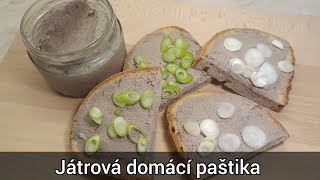 Játrová domácí paštika s kuřecích jater  recept [upl. by Christoph]