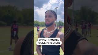 Damar Hamlin with AMAZING advice to recruits 👏 [upl. by Bevash229]