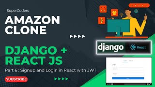 Building Your Amazon Ecommerce Clone Part 6  Signup and Login in React with JWT Auth  API  Hooks [upl. by Eleonore43]