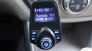 Vehicle Bluetooth to FM Transmitter setup tutorial [upl. by Nur]