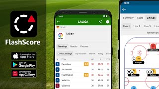 FlashScore  تطبيق كرة القدم الأكثر تكاملاً مواعيد و نتائج المباريات لجميع الدوريات و المسابقات [upl. by Lorac]