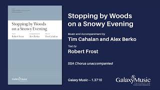 Stopping by Woods on a Snowy Evening by AlexCahalan Tim Berko  Scrolling Score [upl. by Wichern178]