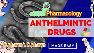 Anthelmintic Drugs  Pharmacology  Albendazole Pyrantel Praziquantel Ivermectin [upl. by Smallman588]