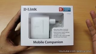 DLink DIR505 Portable WiFi router unboxing [upl. by Elkin]