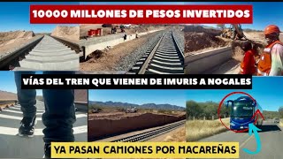 VIAS DEL TREN IMPULSARA EL DESARROLLO DE NOGALES SONORA Y MASCAREÑAS [upl. by Rojam]