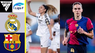 Real Madrid Femenino vs Barcelona Femení  Liga F 2425 Week 10  FC 25 Version [upl. by Leis970]