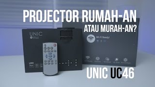 PROJECTOR WIFI DIBAWAH 1 JUTA UNIC UC46 WIFI Review [upl. by Karalee]