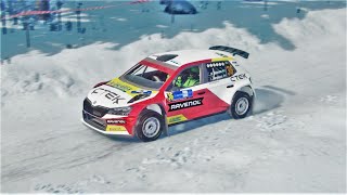 Dirt Rally 20 Mattias Ekström  Skoda Fabia R5  Arctic Rally Finland Livery  Värmland Sweden [upl. by Coltun]