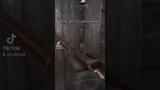 How NOT to use fanning huntshowdown1896 fps funny fail [upl. by Enrobialc]