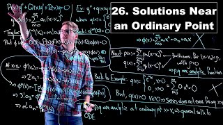 Series Solutions Near an Ordinary Point  Ordinary Differential Equations  Lecture 26 [upl. by Damicke]