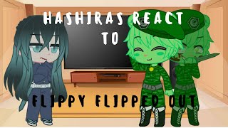 Hashiras react to Flippy Flipped Out  Demo 20  Fnf  MY AU  Kirumi [upl. by Osnofledi]