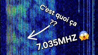 ETRANGE SIGNAL SUR LE 7035MHZ 📡 radio swl etrange mhz [upl. by Herries]