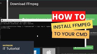 How To Install FFMPEG To Your CMD Cut Video [upl. by Eeslehc]