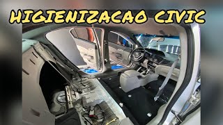 HIGIENIZACAO INTERNA HONDA CIVIC DE MARTINS ESTETICA AUTOMOTIVA [upl. by Gianna]