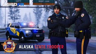 Alaska State Trooper  Highway Traffic Enforcement  GTA5 LSPDFR [upl. by Anitreb]