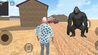 Franklin Ke Gaw Me aaya Gorilla 😍 Indian Bike Driving 3D  Indian Theft Auto [upl. by Colb410]