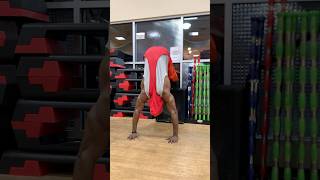 Pike Pushups Boulder Shoulders  Strength And Gains fitness shorts [upl. by Ahsiugal]