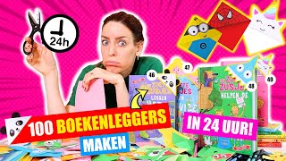 100 BOEKENLEGGERS MAKEN in 24 UUR Heel Leuk Om Zelf Te Doen ♥DeZoeteZusjes♥ [upl. by Alfi988]