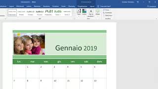 Come creare un calendario con Word [upl. by Douglas734]