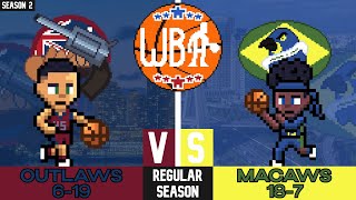 WBA Season 2 Game 29  Sydney Outlaws 619  Sao Paulo Macaws 187 [upl. by Busey323]