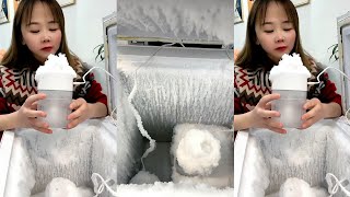 ASMR FREEZER FROST EATING [upl. by Thora]