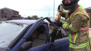 Vehicle extrication 4 doors windshield roof [upl. by Volotta]