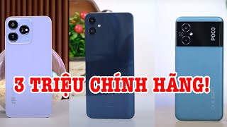 Top 3 điện thoại chính hãng giá 3 triệu đáng mua nhất bây giờ [upl. by Sammy]