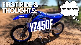 First Ride on the 2024 YZ450F [upl. by Guglielma]