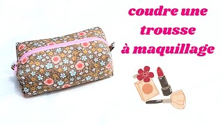 Tuto diy couture débutant  coudre une trousse à maquillage style trousse écolier 🥰 [upl. by Yurik639]