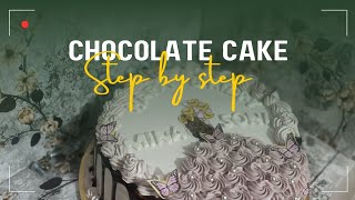 chocolate cake layering step by step 🪜 barbie cake chocolate drizzle  doll cake [upl. by Standford908]