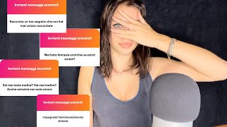 ASMR ITA WHISPERING QampA RISPONDO ALLE VOSTRE DOMANDE ANONIME🤫👀PT1 [upl. by Jaquiss878]