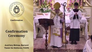 Confirmation Ceremony  Sermon by Bishop Bernard Mallerais 27 Jul 2024 [upl. by Euqirne954]