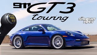 BEST 911 EVER 2022 Porsche 911 GT3 Touring Manual [upl. by Ainoek157]