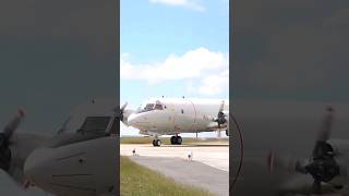 Lockheed P3 Orion from Naval Air Station Nordholz taking off towards the Baltic Sea coast [upl. by Mayer]