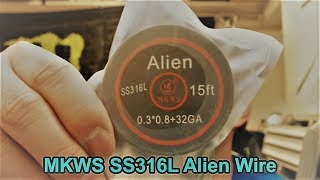 【Vape】MKWS SS316L Alien Wire [upl. by Starlene]